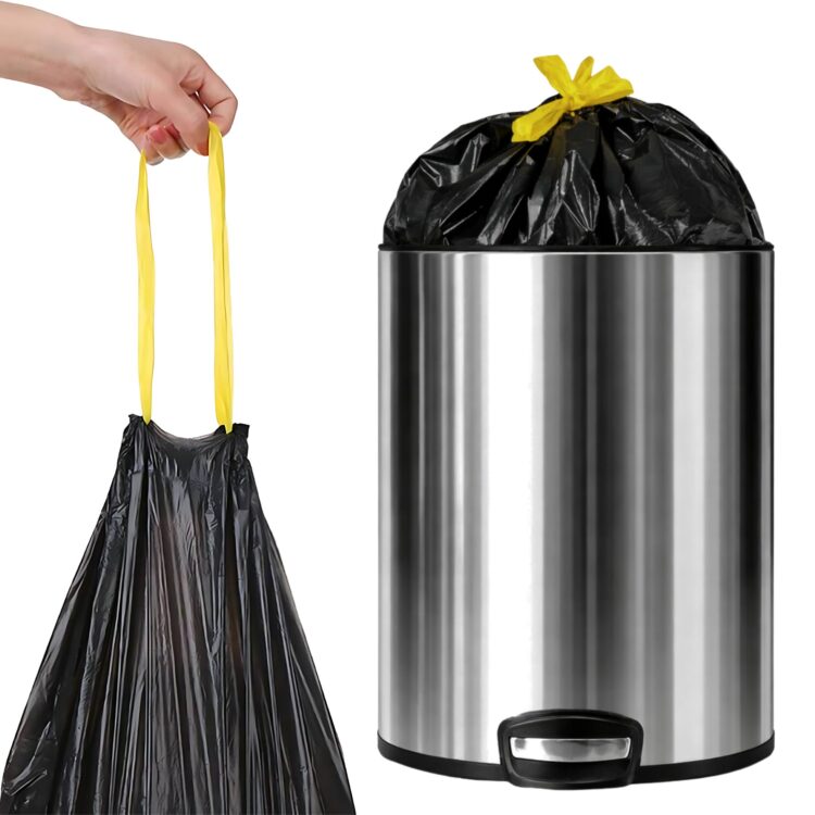 Müllsäcke 120L MIT ZUGBAND, schwarz, á25 Rolle